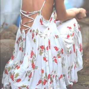 Free People floral slip dress